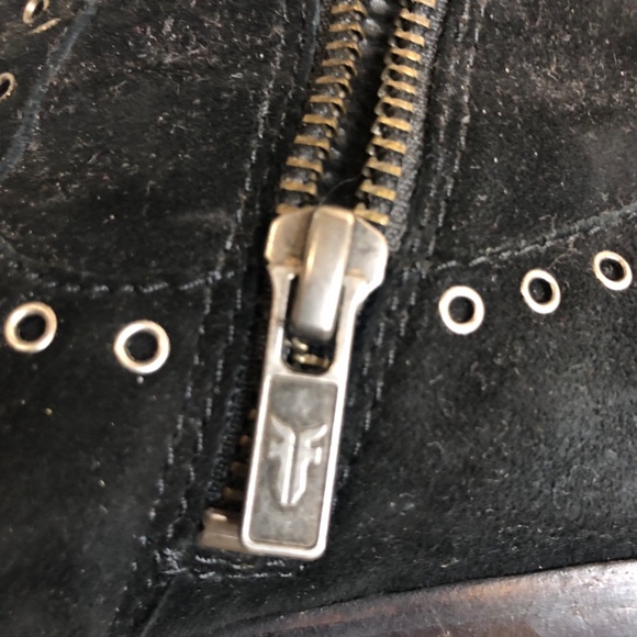 Frye boots suede rivet over the knee. Fold over leather. Size 6.5 - Picture 14 of 17